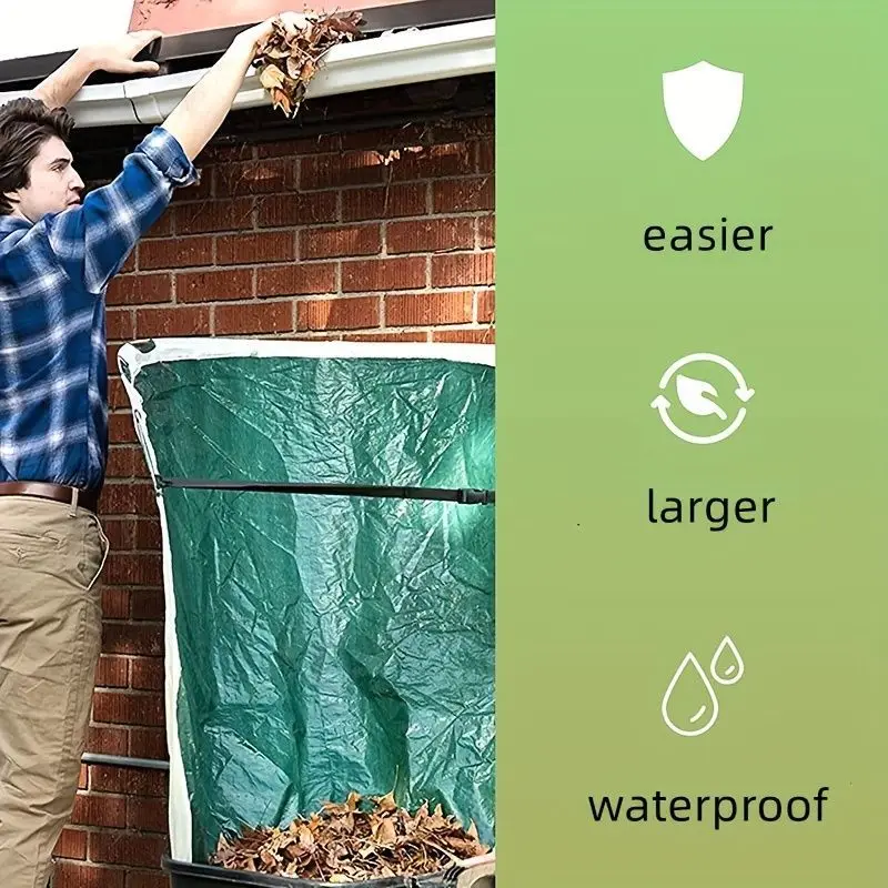 البستنة في الهواء الطلق طوي ورقة جامع المنبثقة جولة ورقة مجرفة حديقة القمامة جمع