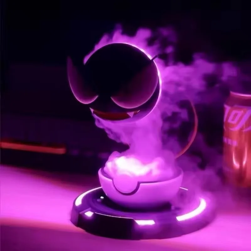 PokéMon Action Figures Umidificatore Gastly Raccogliere la decorazione del desktop Luce notturna Modello Giocattolo Figurina per bambini Regalo