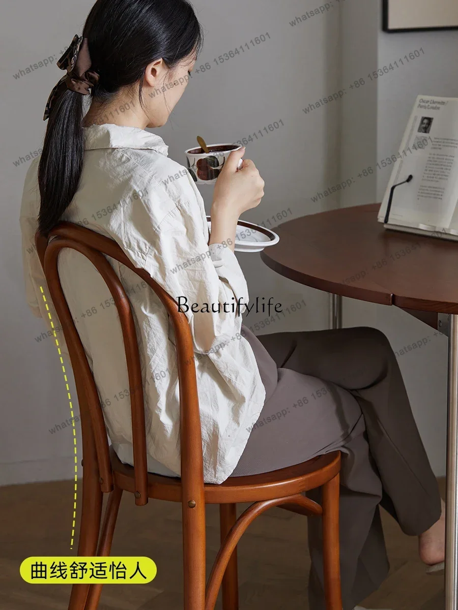 Factory Direct Nordic Solid Wood Dining Chair Home Backrest Chair Modern Simple Japanese Chair