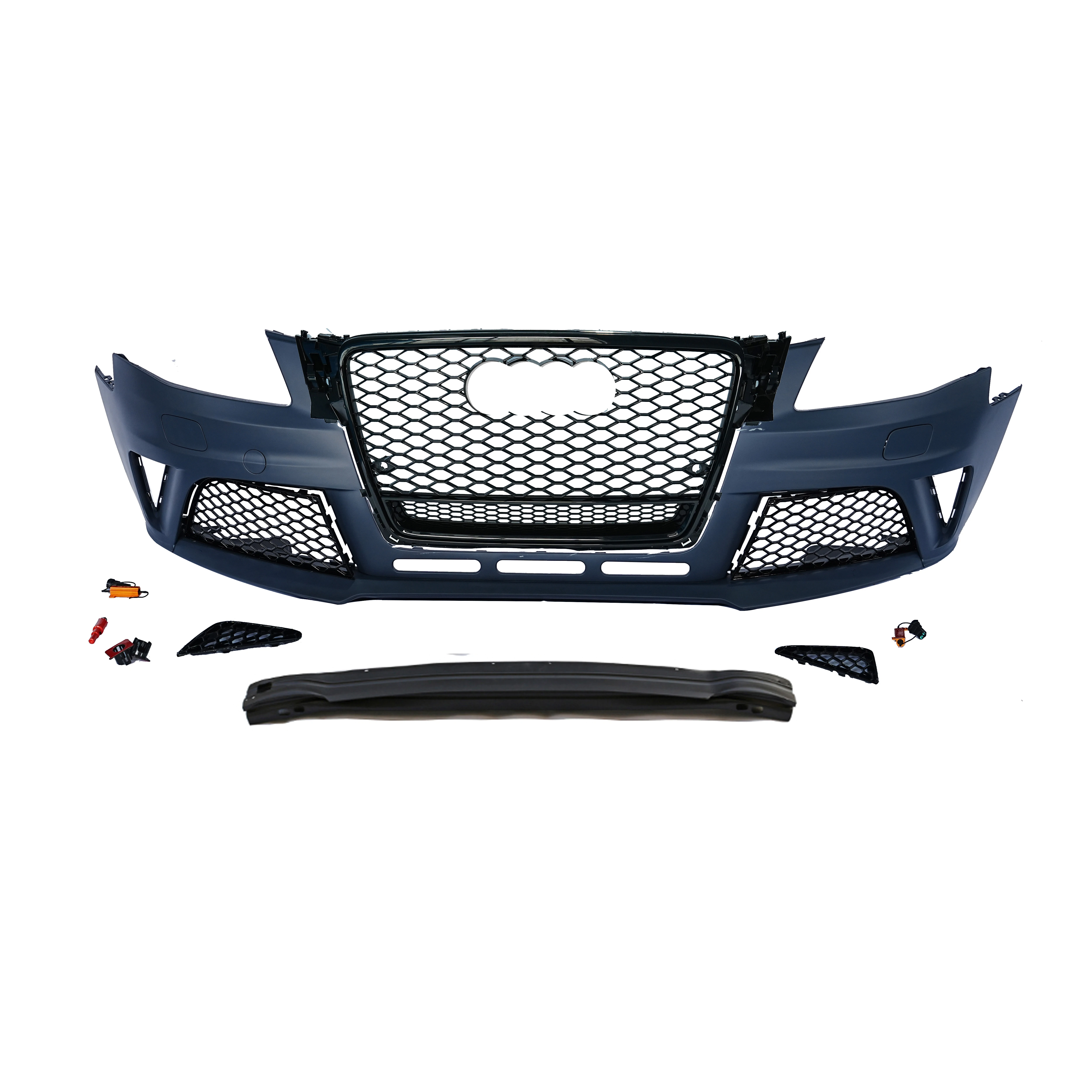 

car bodikits high quality style PP material front bumper with grill for A4 B85 RS4 bodykit 2008 2009 2010 2011 2012