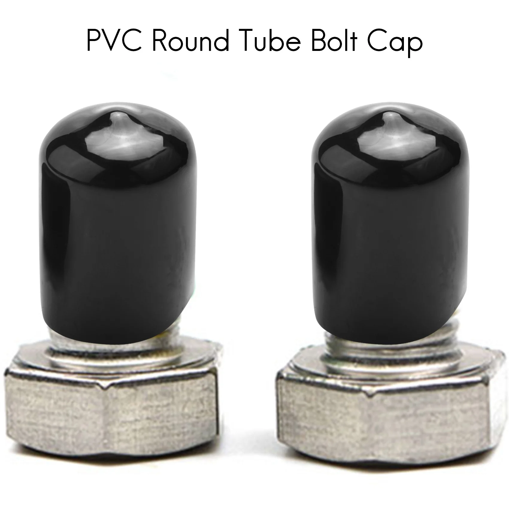 Tampas de extremidade de borracha ID PVC Tubo redondo Parafuso Tampa Protetores de rosca de parafuso-Tvdae