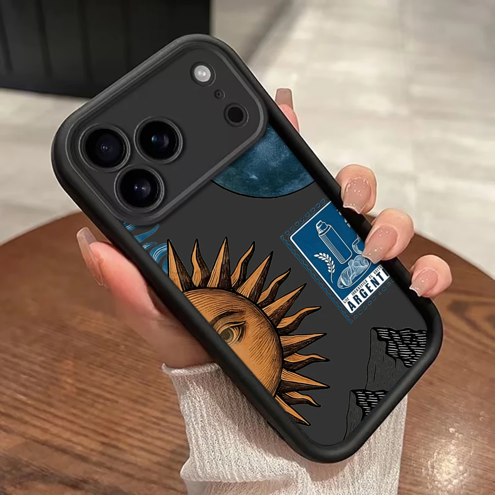 Luxus-Silikonhülle mit Sternen- und Mondmotiv für iPhone 16 13 11 17 Pro Max Hüllen iPhone 12 13 ProMax 14 15 Plus 7 8 XS XR Stoßfeste Schutzhülle – Detail 4