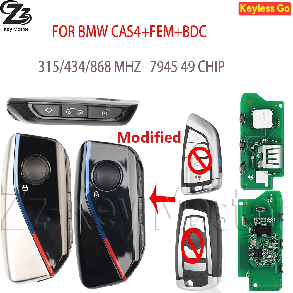 

Zz YG0HUF5662 NBGIDGNG1 315/433/868MHz 49CHIP CAS4 CAS4+ FEM Upgrade Proximity Car Remote Key For BMW 1 3 5 6 7 X1 X2 X3 X5 X6