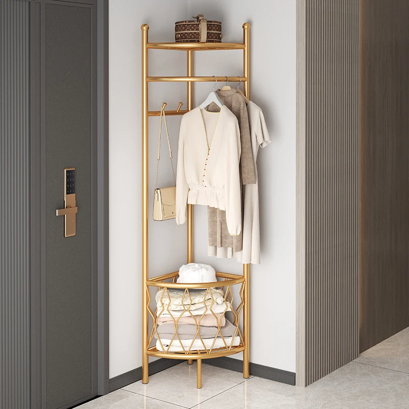 

Floor-to-ceiling hanger, entrance, coat rack, corner against the wall, hang hanger at the door, enter the bedroom for home use