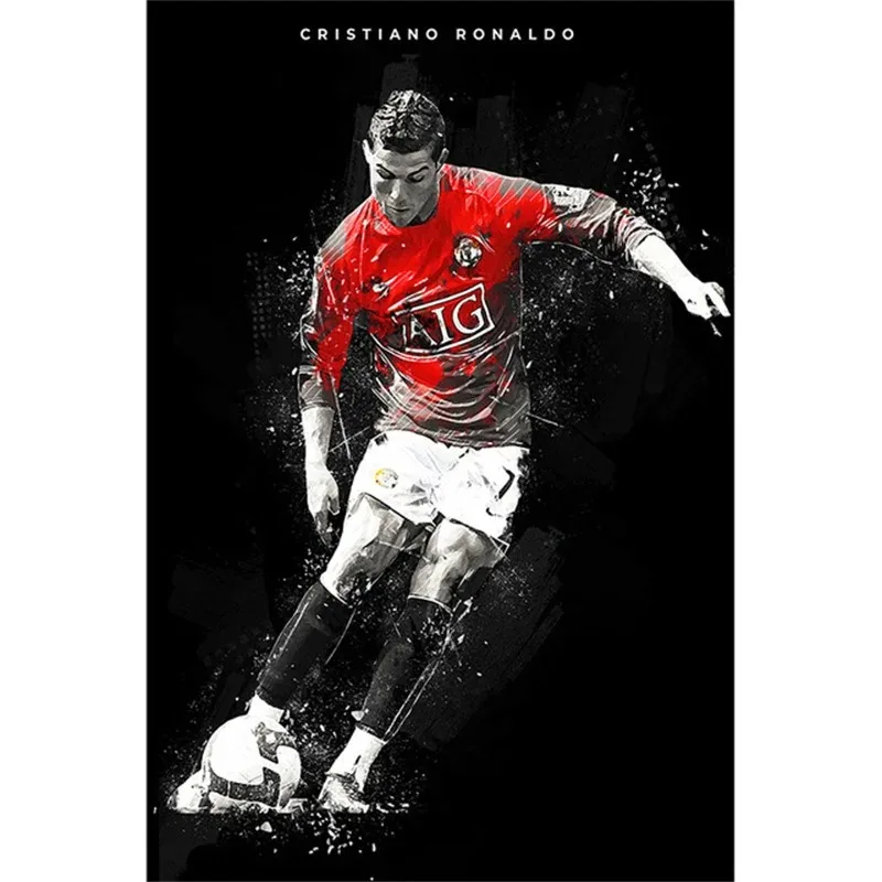 Messis Cristiano Ronaldos Canvas Football Star Wall Art Home Decoration Canvas Mural Collection Pictures Printed Art Gifts