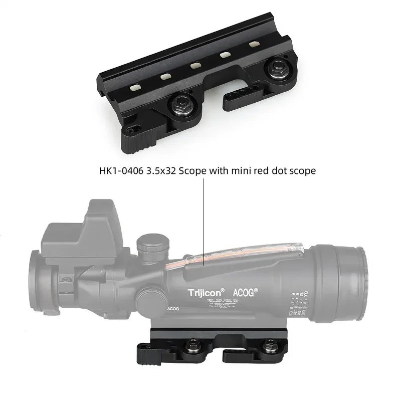 

Tactical Quick Release Scope Mount Optic Scope Plate Base For ACOG Scope