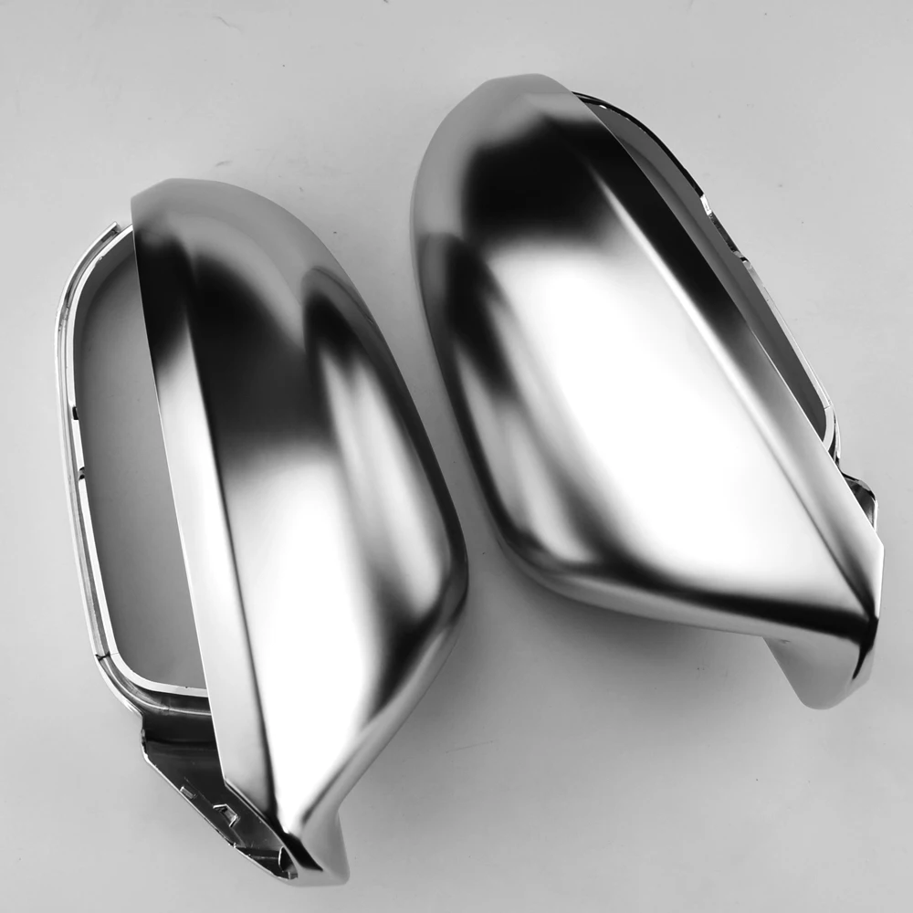 For Audi A6 C7 S6 2012-2018 Car Rearview Mirror Shell Cover Protection Cap Matte Chrome Wing Mirror Cover Car Accessories