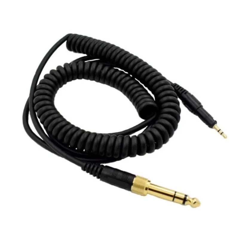 Applicable to HD8 DJ HD7 HD6 Mix Headset Cable Accessories Audio Spring Wire to 6.35mm