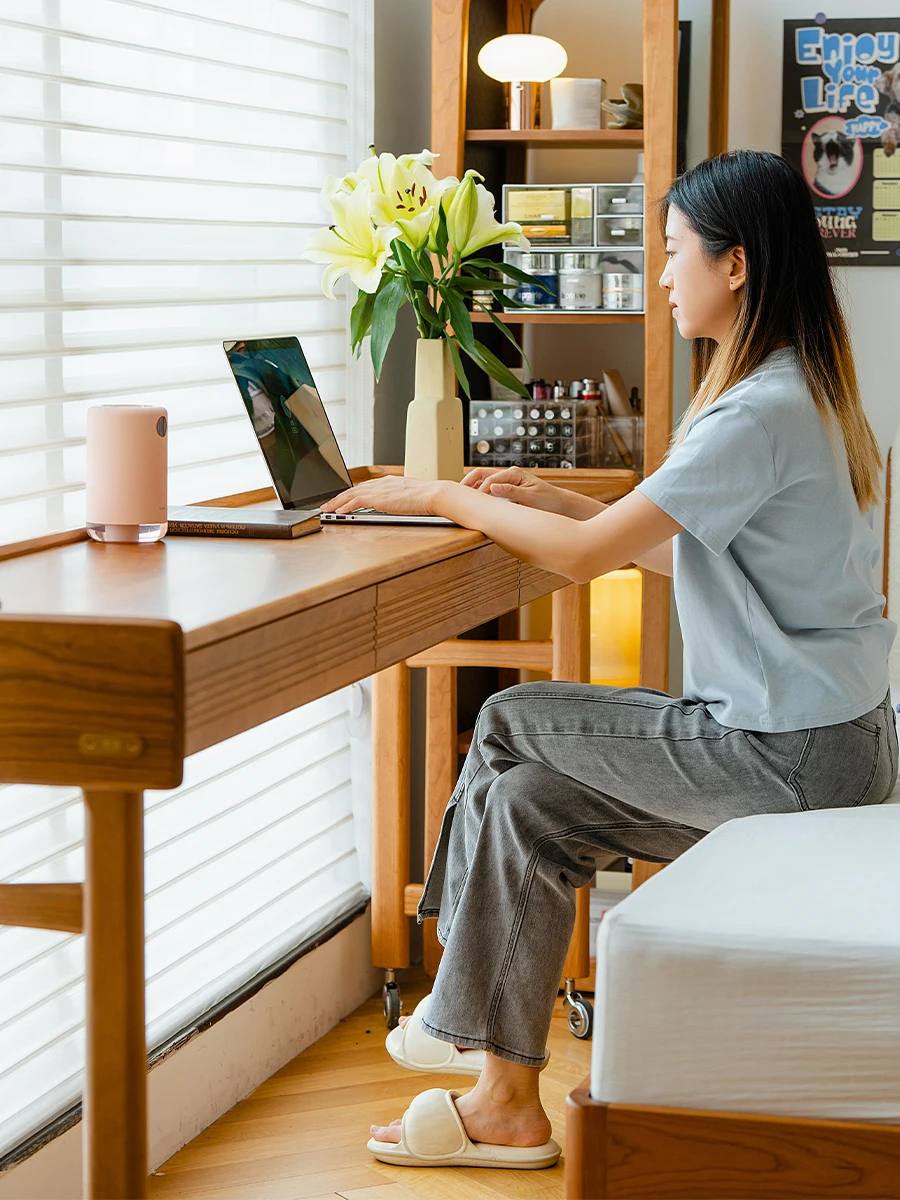 Cross bed table bed bedroom bedside solid wood strip computer bed pulley table
