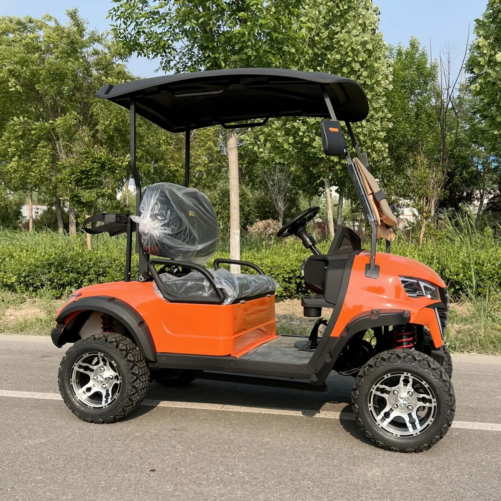 Factory Manufactures 2 4 Seat Electric Golf Cart Club Car Battery Powered Sightseeing Car Multifunctional Electric Four Wheeler