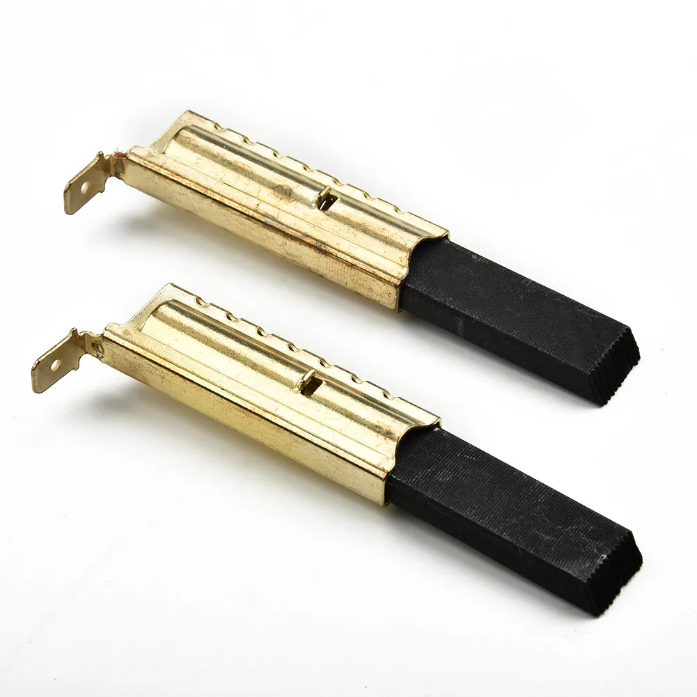 2PCS Carbon Brushes Inserts For  Washing Machine Motor WMB61021W WM5100W WKD75125 Washing Machine Motor Carbon Brushes Parts