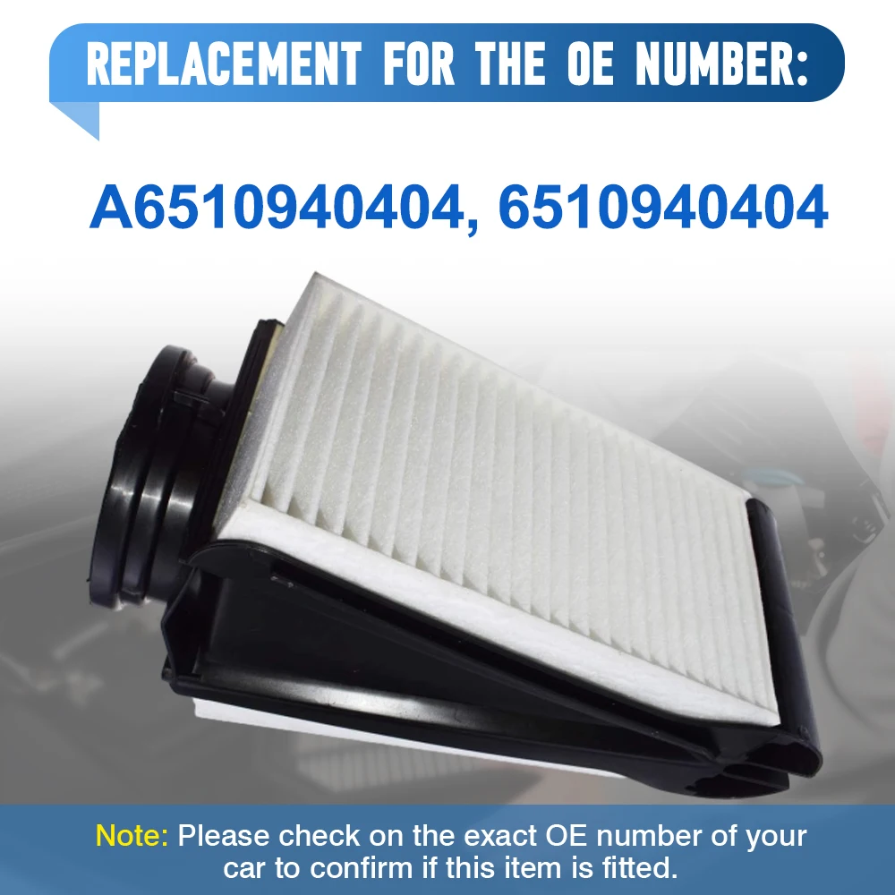 

A6510940404 6510940404 Car Engine Air Filter For Mercedes-Benz C-Class W205 C205 A205 S205 Infiniti Q50 Q70L Y51 2014-2019