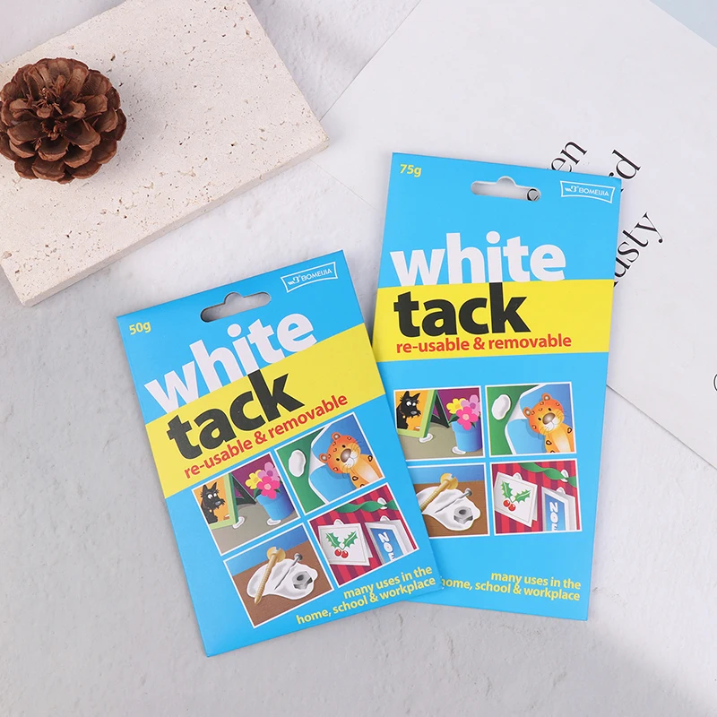 ~White Tack Reusable Adhesive Putty Sticky Tack Non-Toxic Removable Wall Frames Party