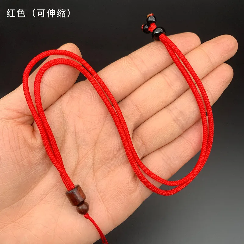 20Pcs Chinese Traditional Nylon Simply Pendant Cord Rope with Beads Brown Black Red Color for Necklace DIY Accessoires