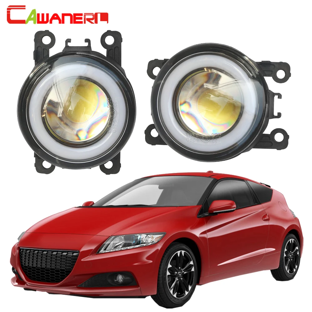 Cawanerl For Honda CR-Z CRZ 2013 2014 2015 2016 Car LED Bulb Fog Light COB Angel Eye DRL Daytime Running Lamp H11 12V Styling