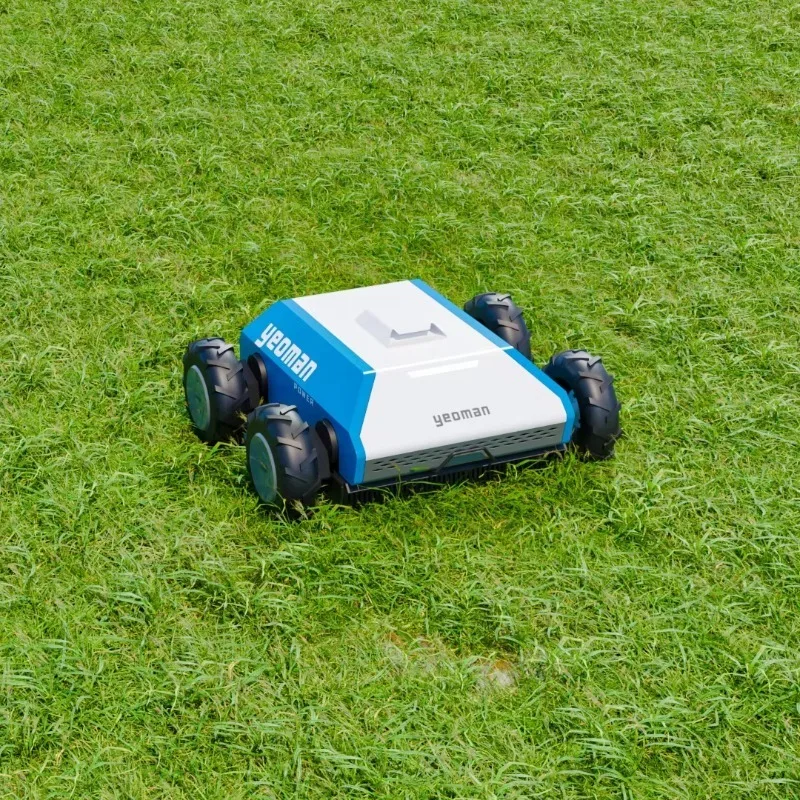 

Yeoman Powerful 24V Motor Remote Control Pure Electric Lawn Mower No Emission Low Noise 18" Cutting Width 2-3h Endurance Home