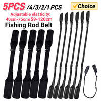 1-5PCS Fishing Rod Socks Srtap Fishing Pole Sleeves Belt Rod Protector Adjustable Rod Cover Protector for Fishing Rod Tube Case