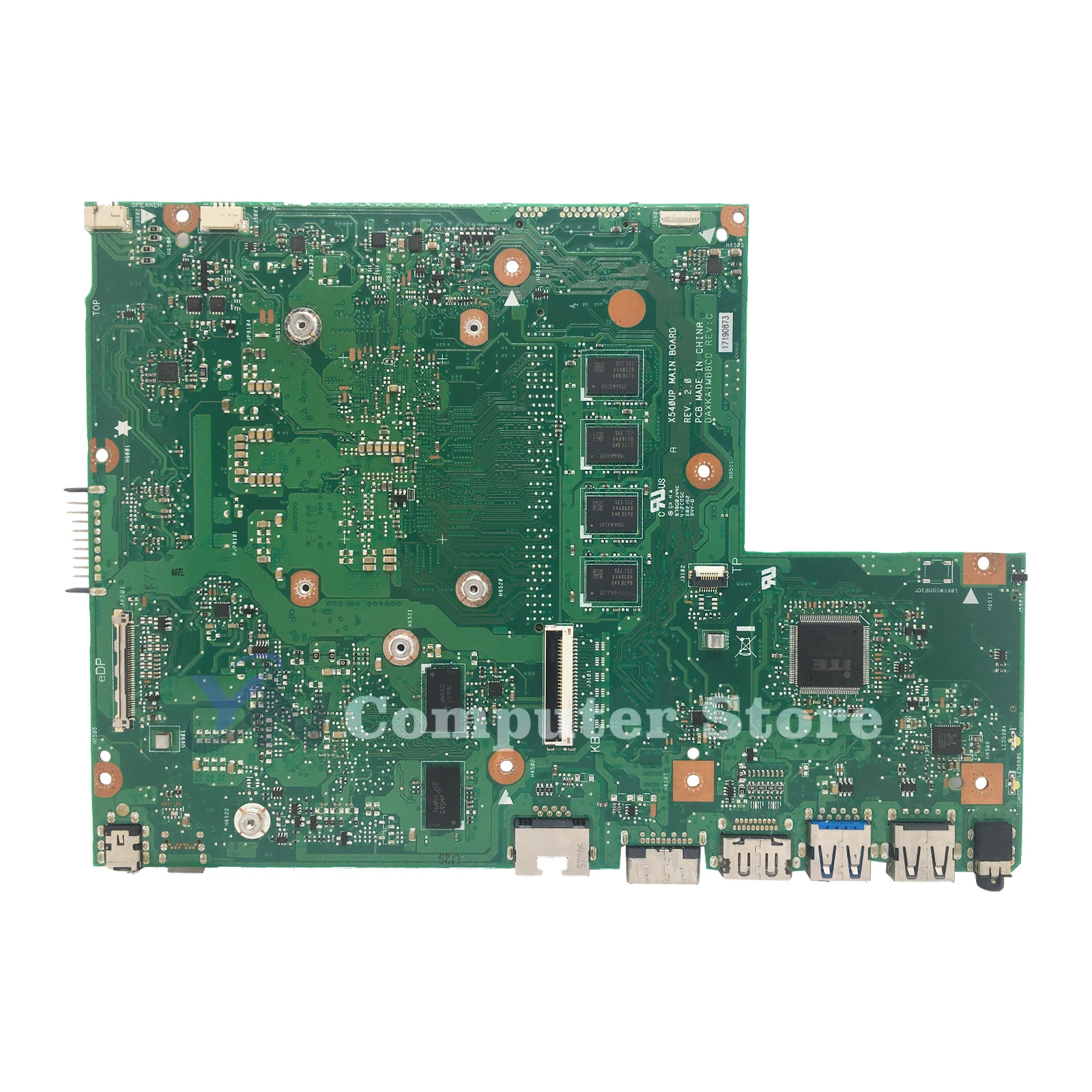 X540UP Laptop Motherboard For ASUS VivoBook R540UP R540U X540U F540U X540UPR Mainboard 4G/8G-RAM I3 I5 I7-7th 8th 100% Test OK