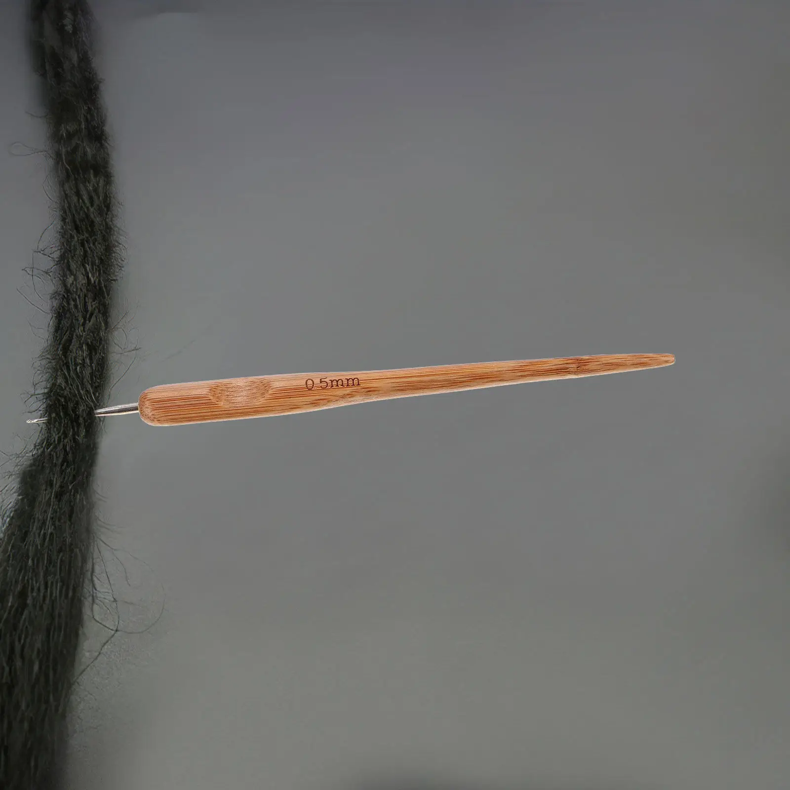 Dreadlocks Crochet Hook Wood Handle Lightweight Crochet Needle Tool for Braid Craft Hair Braiding Dreadlock Tool