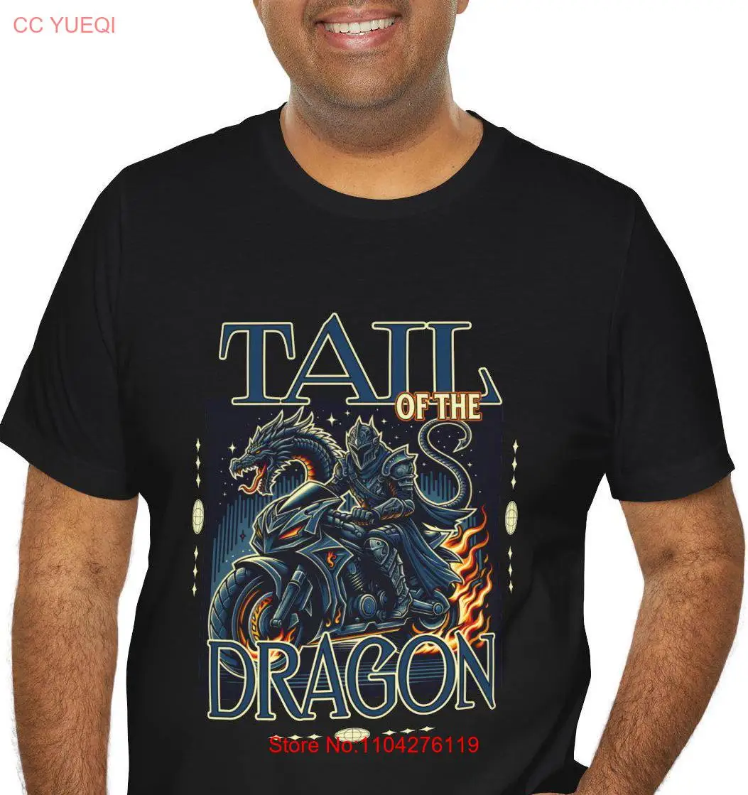 Tail of the Dragon T Shirt Motorcycle Knight Blue Ridge Mtns Famous Scenic Highway Best For Jersey  long or short sleeves