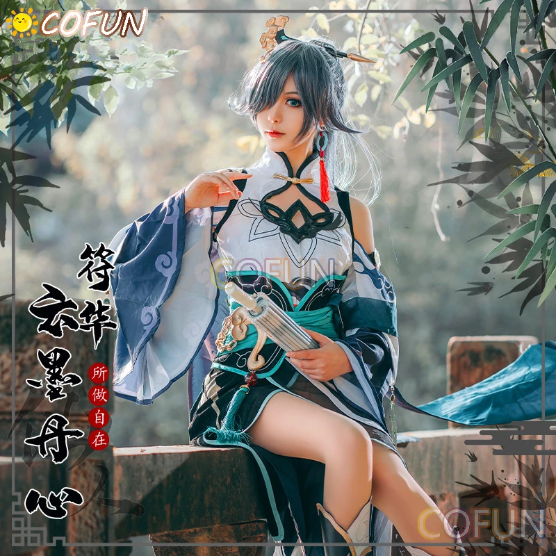 COFUN Fu Hua Cosplay Game Honkai Impact 3rd Fu Hua Gaun Mode Cantik Anime Pakaian Bermain Peran Wanita Untuk Ukuran S-XL Baru