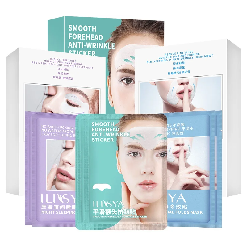 

Ilisya Skincare Sets—10 Pairs Eye Mask, 10 PC Forehead Patch, 10 Pairs Nasolabial Folds Mask, Anti Wrinkles Anti Aging