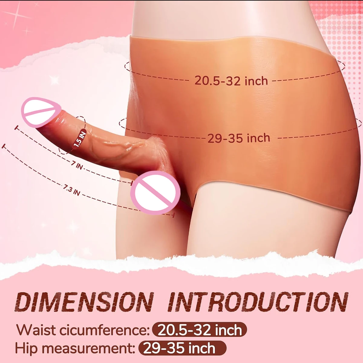Realistic Strap On Dildo Pants for Women Wearable Penis Harness Belt GSpot Stimulation Adult for Lesbian Couples Sex Toys view 3