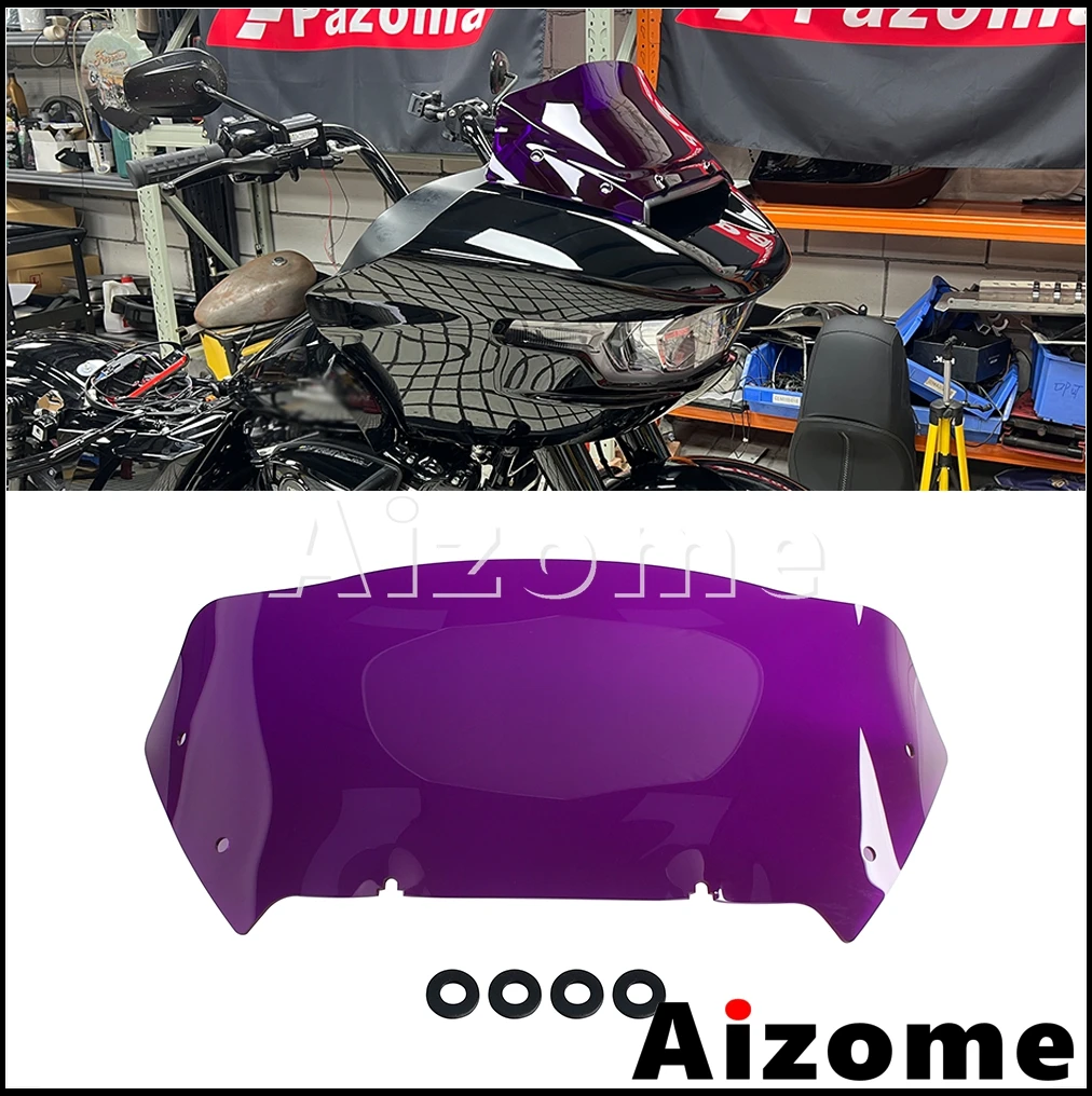 

9" Windshield For Harley Road Glide CVO FLTRXSTSE FLTRXSE 121 FLTRX 117 23-26 Motorcycle Front Fairing Windscreen Wind Deflector