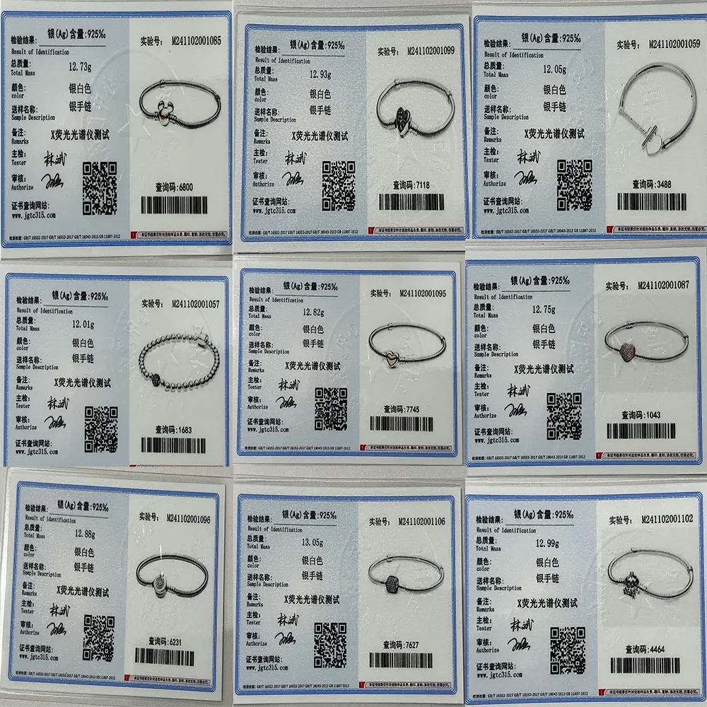 جديد الأصلي 17-20 سنتيمتر الحب ثعبان سلسلة الزركون أساور صالح Charms بها بنفسك السحر عيد ميلاد مجوهرات الأصدقاء والأقارب الهدايا #5