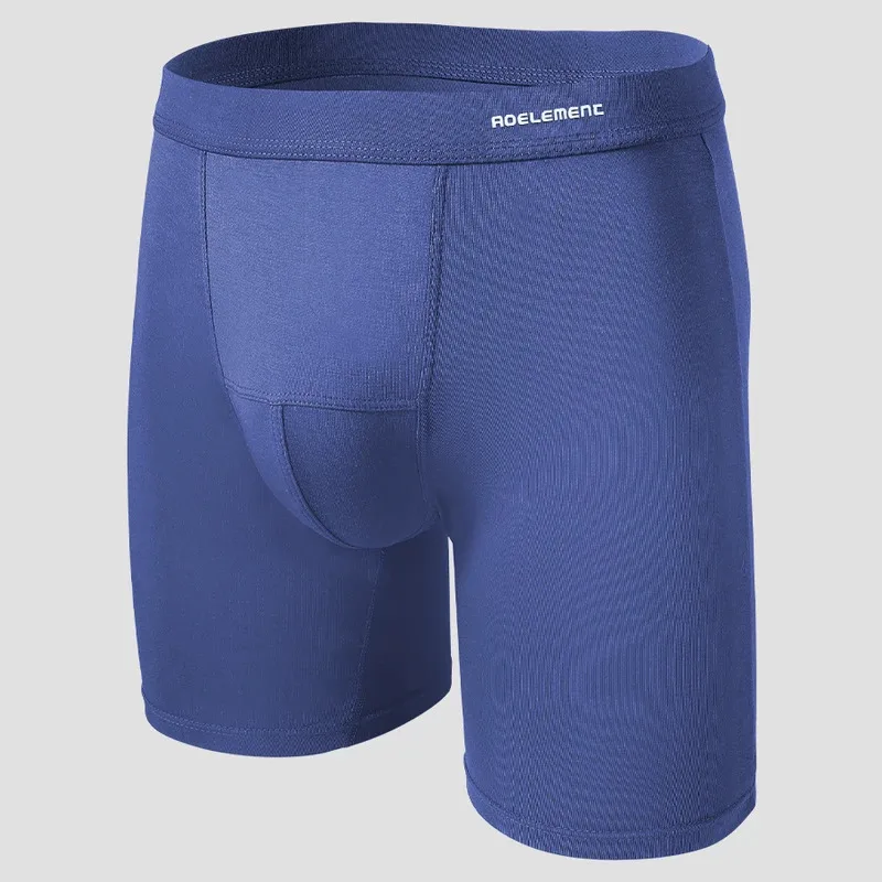 

3pc Men's sports extended leg underwear Modal boxers running anti-wear leg quick dry long boxers