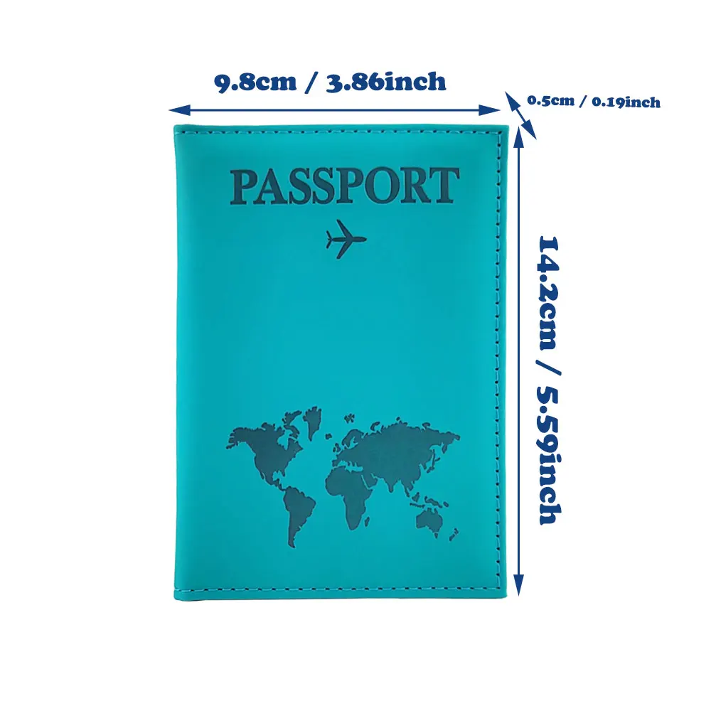 Customized Name Travel Passport Cover Wallet Bags PU Leather Passport Case ID Credit Card Travel Accessories  Holiday Gifts