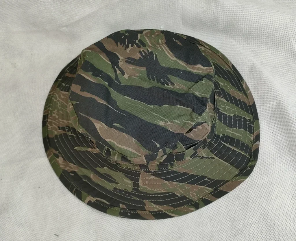 WANG1. Vietnam Tiger Stripe CAMO CAMOUFLAGE BOONIE BUSH HAT