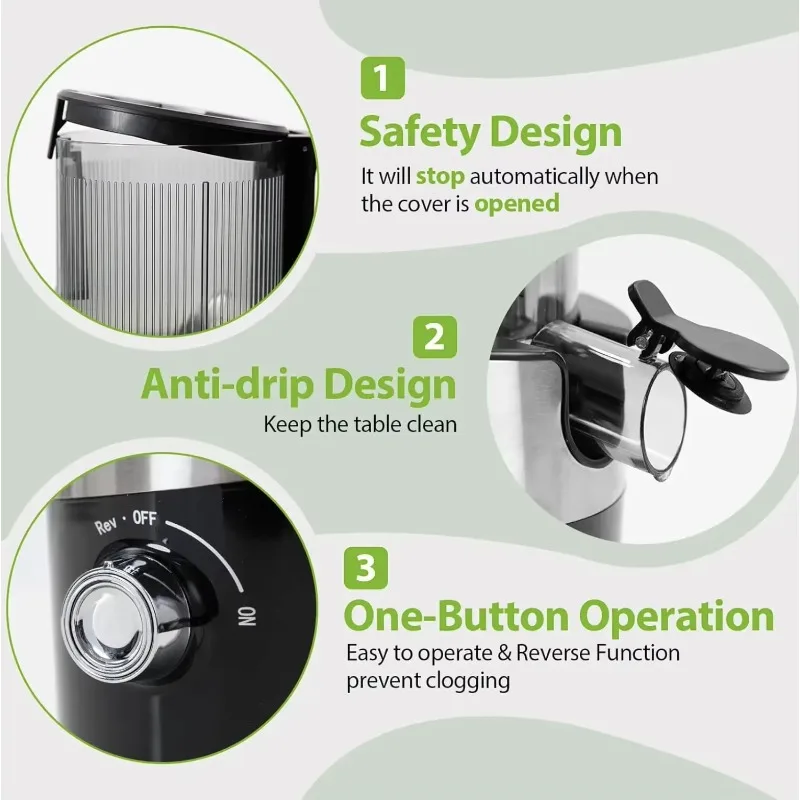 عصارة مضغ شلال تغذية واسعة 130 مم للفواكه بسعر المصنع