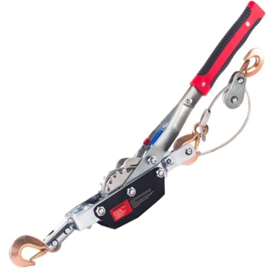 

Лебедка Come Along, портативный съемник мощности 5 тонн со стальным кабелем длиной 11,5 футов, сверхмощный инструмент Come Along с двойными шестернями, 3 крючка