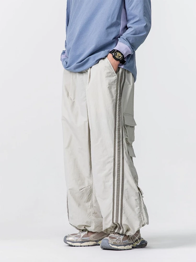 

Spring American Retro Tee Bars Loose Straight Casual Pants Men's Outdoor Qui Dry Work Trousers Youth Faion Nylon