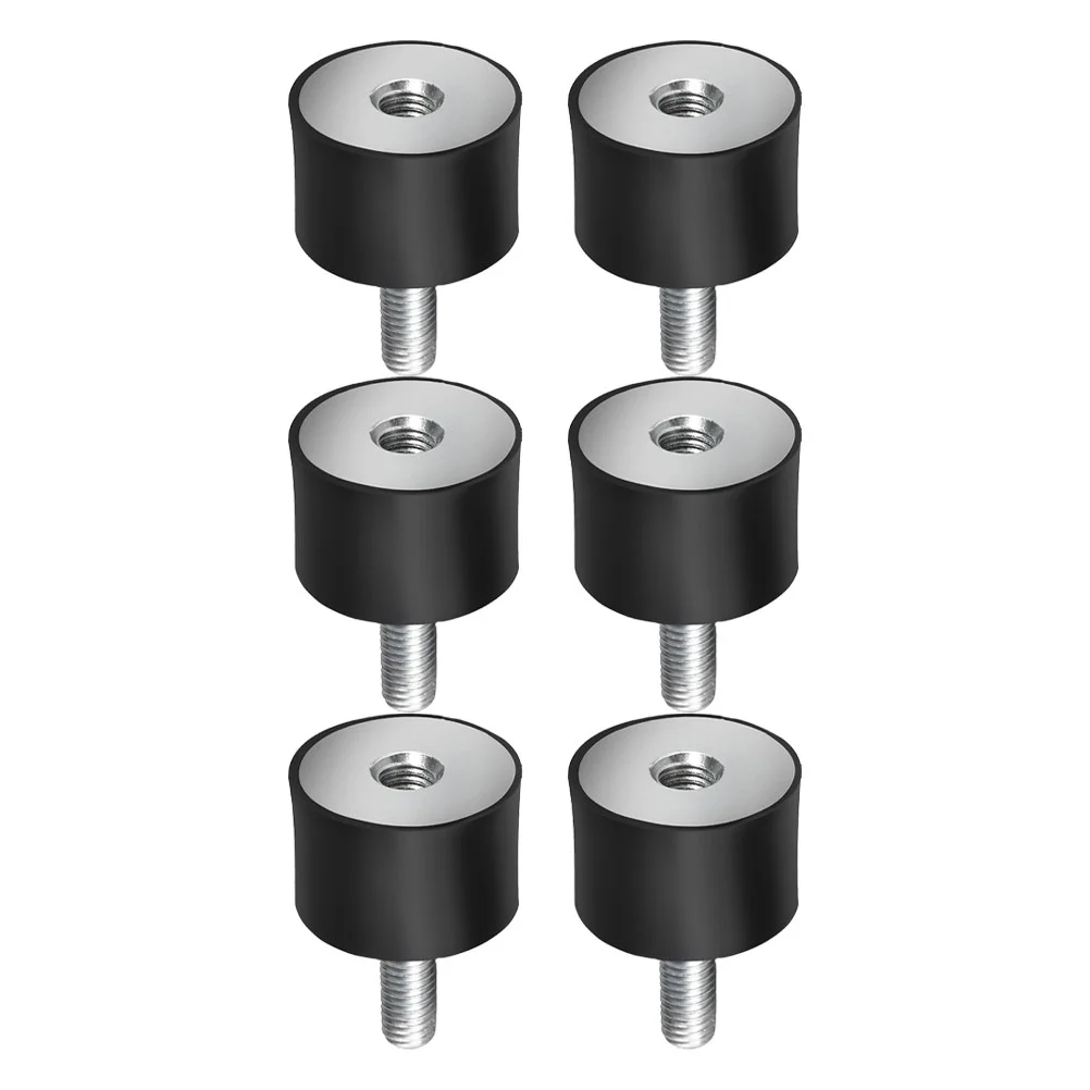 6 Pcs Shock Absorber Thread Rubber Mounts Shocks Absorbers Vibration Isolators Anti Silent Block