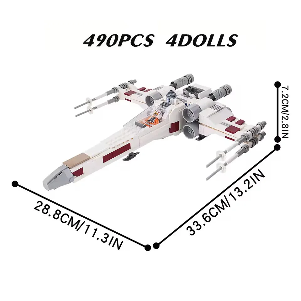 Neues MOC Space Battle X Raumschiff-Baustein-Modell, Heimdekoration, Festtagsgeschenk