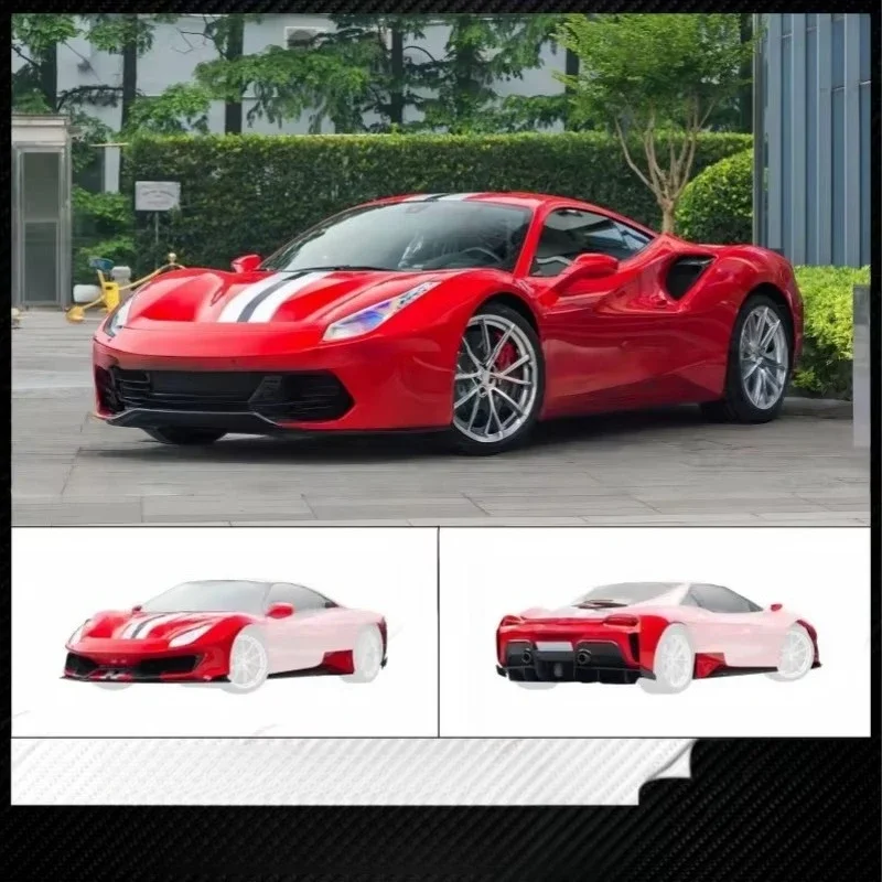 Suitable for 488GTB Upgrade and Modification Pista Model Carbon Fiber+resin Large Surround Modification Parts Body Kit