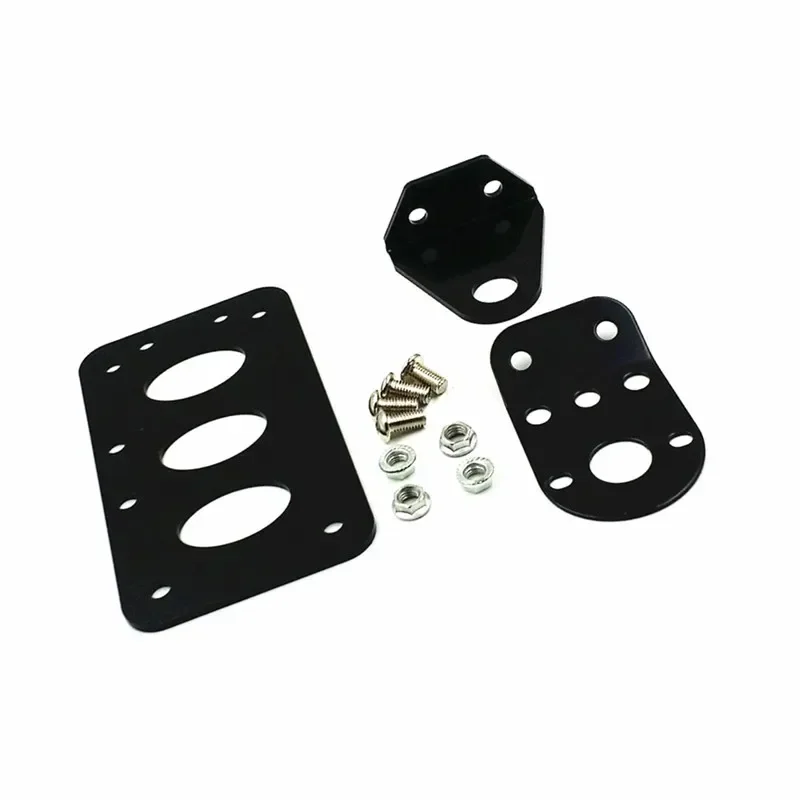 Motorcycle Old School Gold Side Mount License Plate Bracket Tail Light Custom for CAFE RACER CB view 2