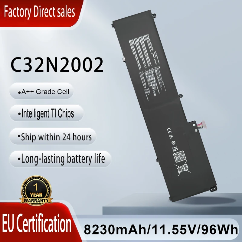 

Аккумулятор C32N2002 для ноутбуков ASUS ZenBook Pro 15 OLED UM535 UM535Q UM535QE UM535QA UM535QH UX535 UX535L UX535LI Flip 15