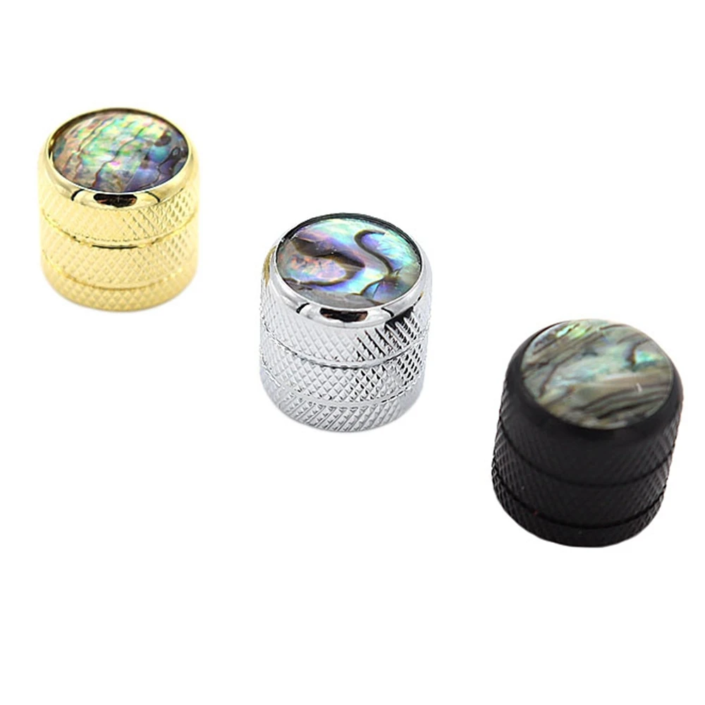 Guitar Knobs Metal Dome Control Volume Tone Knobs Abalone Top for Electric guitar