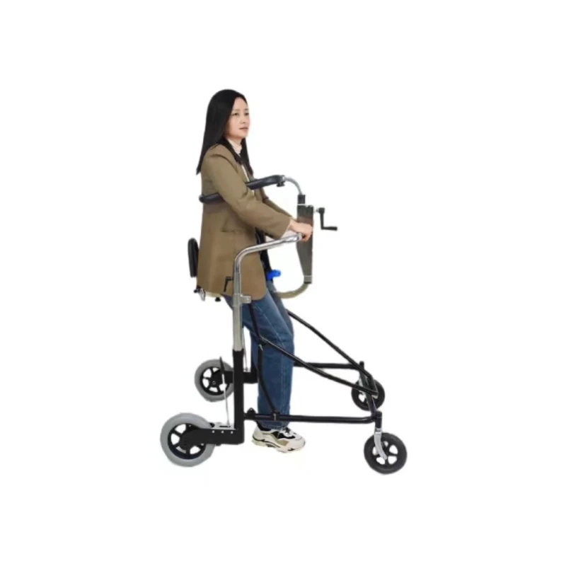 High-end anti-roll disability allows walker hemiplegia, lower extremity training walker, stainless steel standing frame