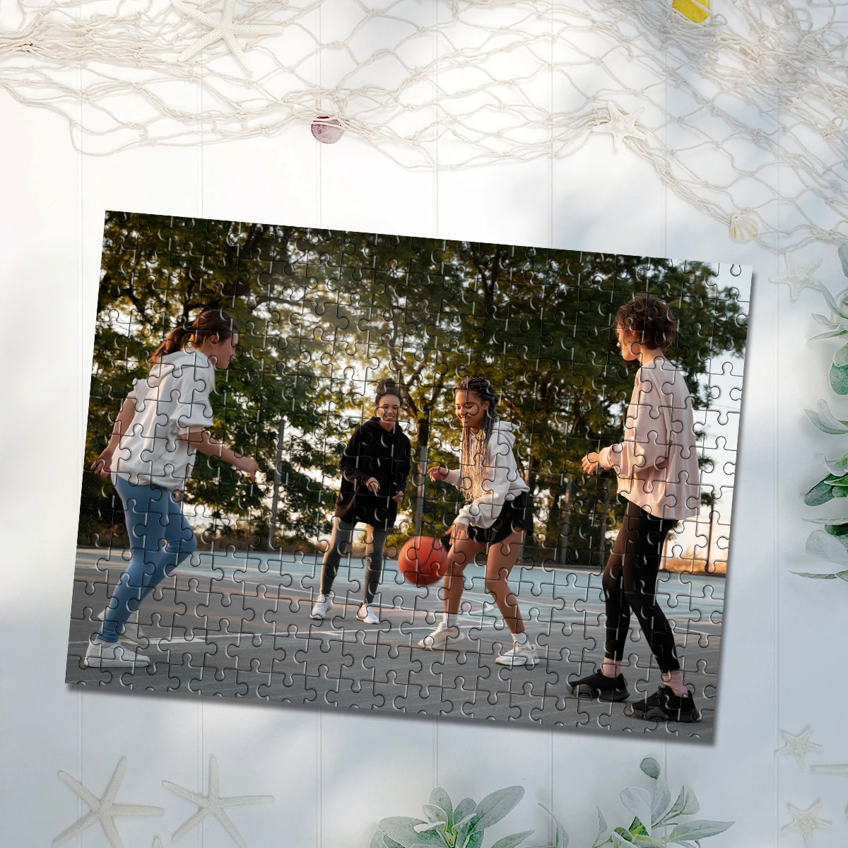 35/300/500/1050pcs Personalized Custom Photo Puzzle Group Photo Back To School Halloween Christmas New Year