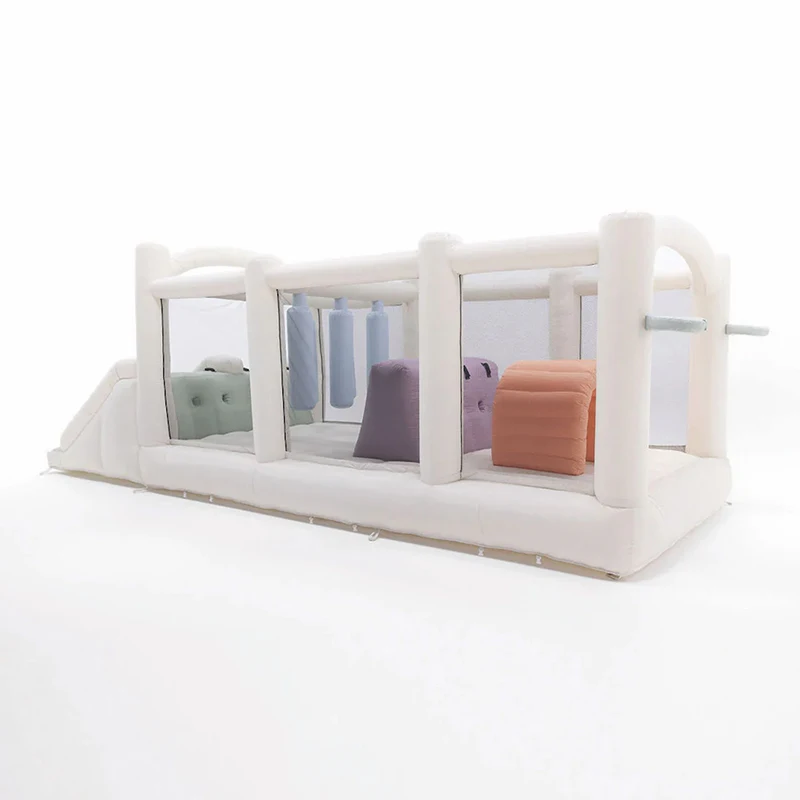 บ้านลมเป่าลมขนาด 6.8 เมตร พร้อมสไลเดอร์ สนามเด็กเล่นเป่าลม ปราสาทลมสำหรับงานวันเกิด งานแต่งงาน