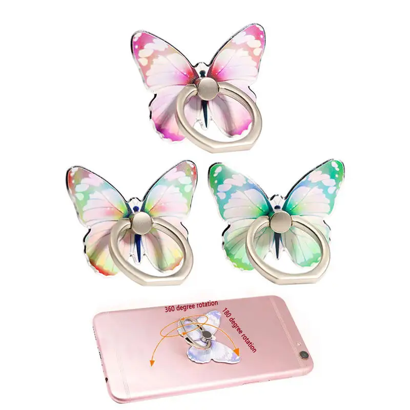 

1/2/3 шт. Красивый держатель для телефона в виде бабочки, подходит для мобильных телефонов, кольцо-держатель, аксессуар для телефона, подставка