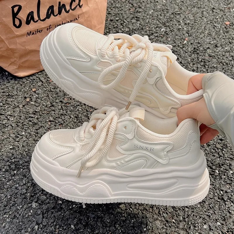 Casual Sneakers Women 2025 High Street Summer Breathable New Fashion Ladies Shoes Athletic Classic Sports Outdoor Footwear