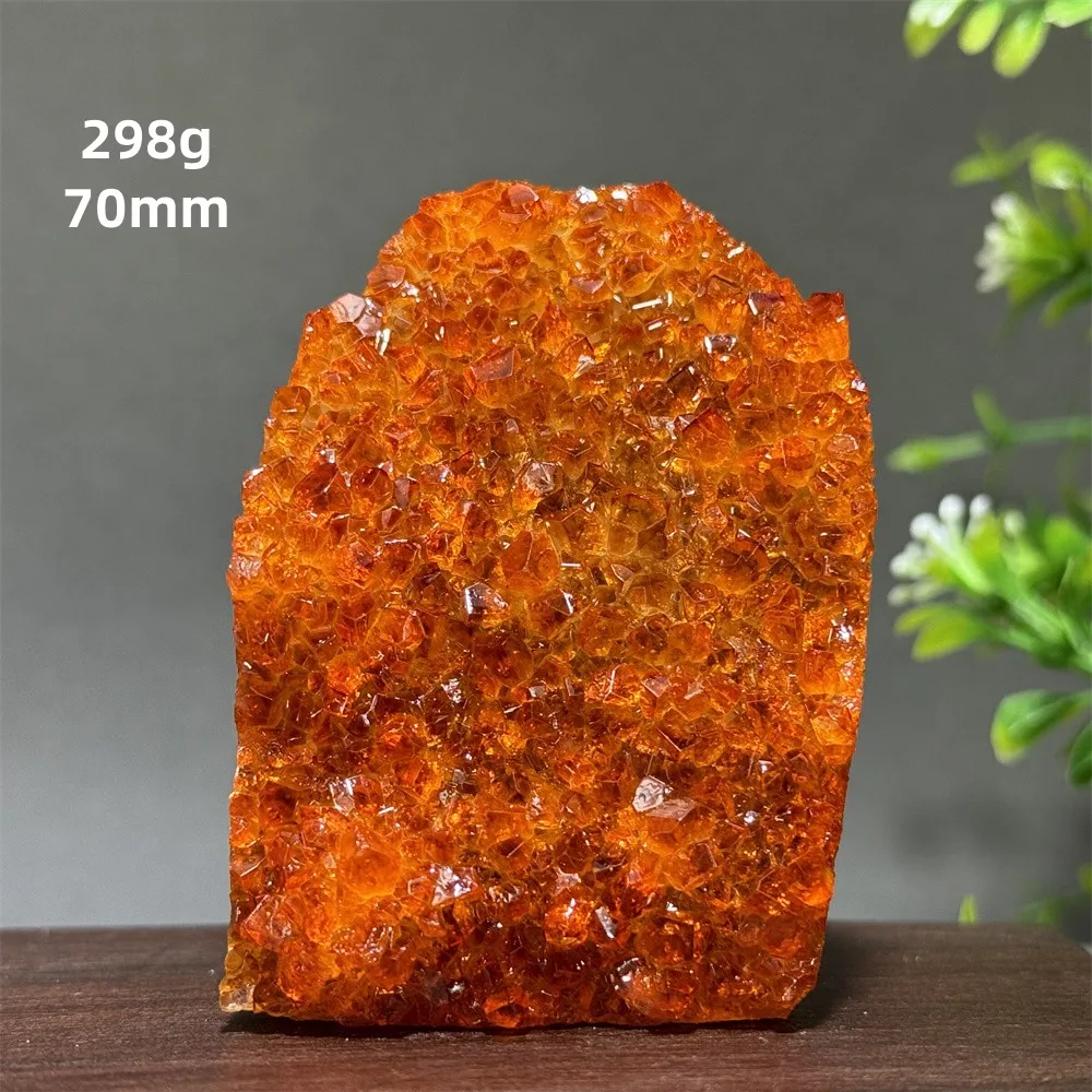 Brazil\'s High-Quality Citrine  Cave Mineral Specimen Home Office Wealth Decoration Gift Reiki Therapy Spiritual Meditation