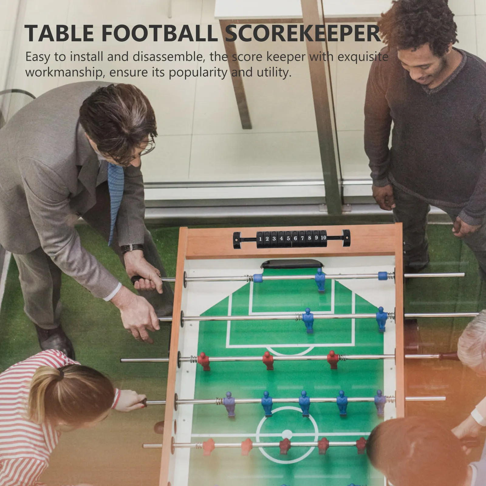 

2Pcs Table Football Scorekeepers High-Class Material Scoring Counter Bar Simple Installation Wear-Resistant Ideal Replacement