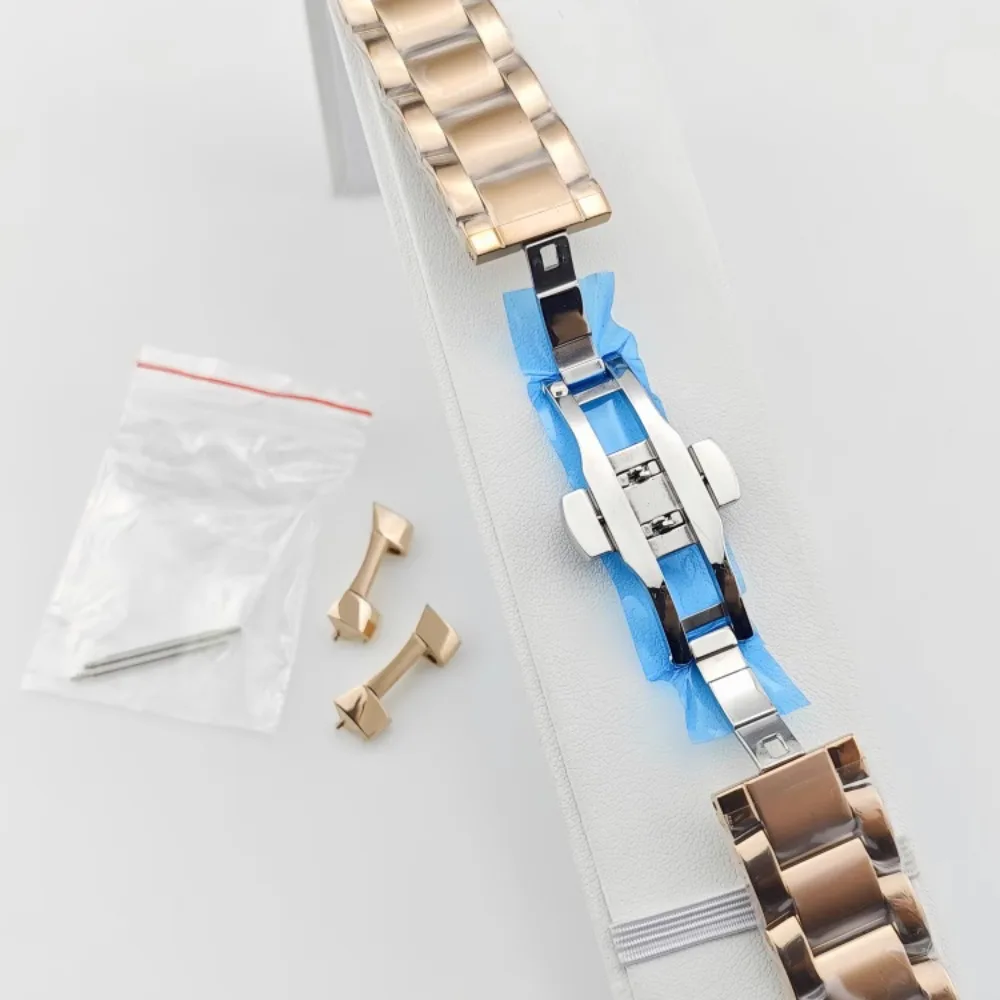 NH35 Custodia in PP 44mm Cassa in oro rosa argento Quadrante da 32 mm Accessori per orologi subacquei in acciaio inossidabile NH35 Quadrante con griglia verde