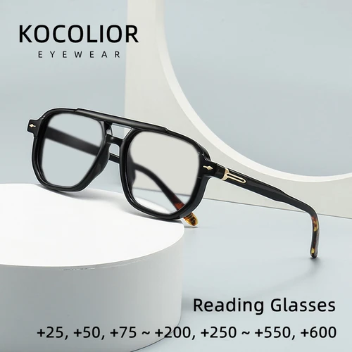 Nuevas gafas fotocromáticas de presbicia antiluz azul de doble haz de moda para mujeres y hombres gafas de presbicia de diseño de marca Retro